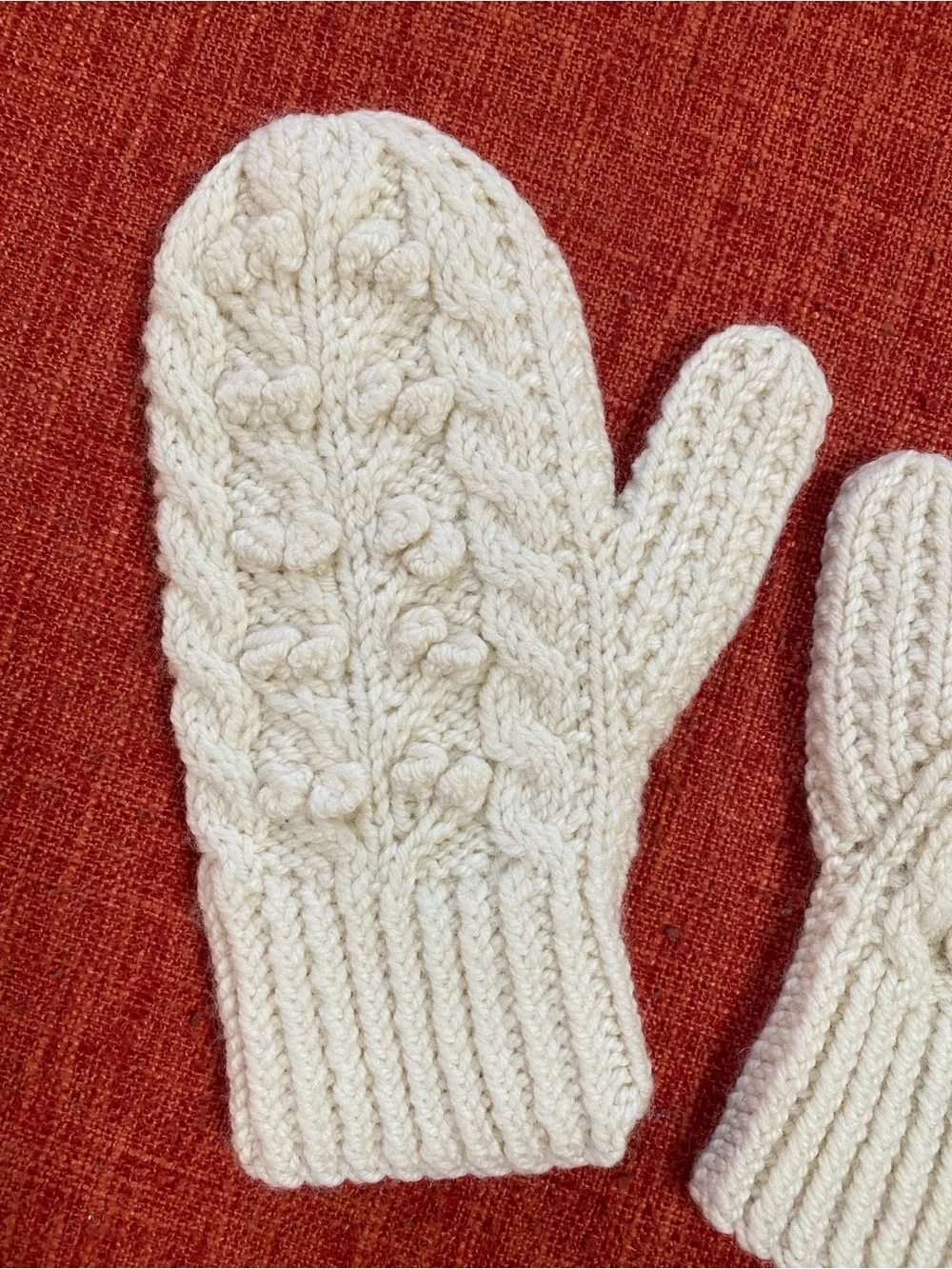 Carraigdonn Carraig Donn Hand Knit Aran Merino Wool Ireland Winter Mittens